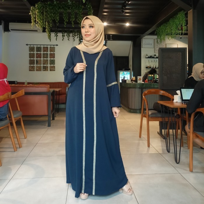 Gamis Turki Gita Jumbo Ld 110 120 130 140 150 Cringkle Simple Mewah SaleR33A