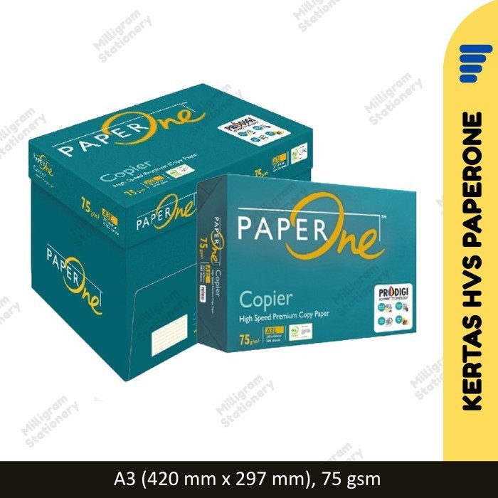 

Kertas Hvs A3 75 Gr Paper One/ Fotocopy Paper/ Dus