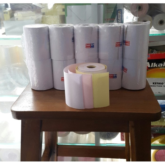 

Kertas Struk Kasir 75 X 60 3 Ply (Isi 100 Roll/Carton)