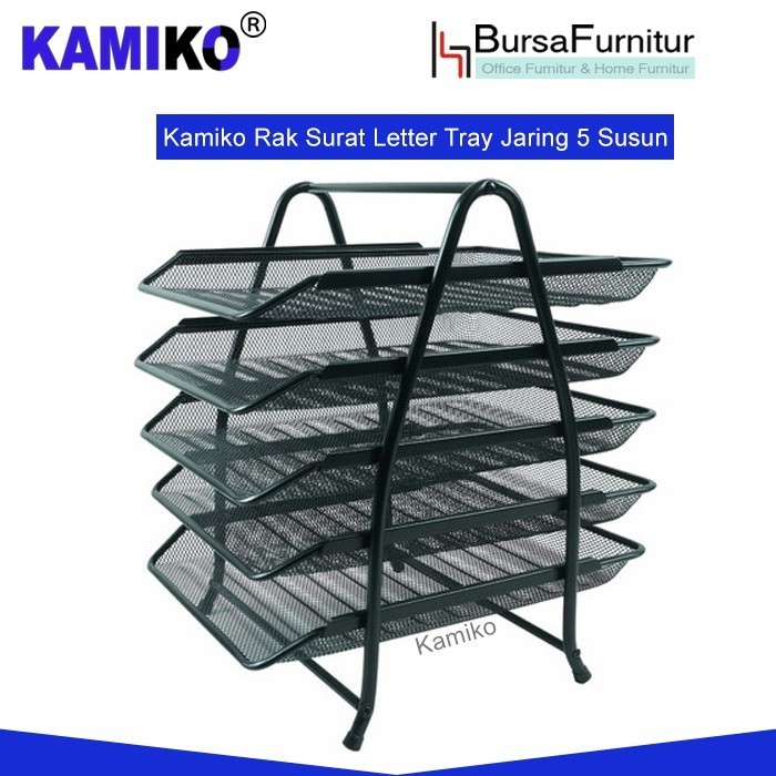 

Kamiko Rak Surat Letter Tray Jaring Letter Paper Document Tray Susun 5