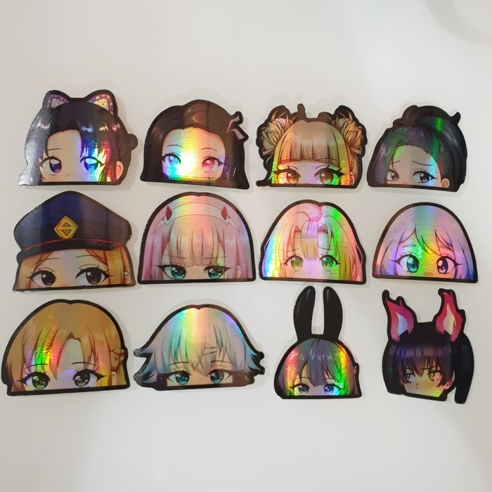 

Sticker Hologram Anime - Set 12 Pcs - Anime Girls