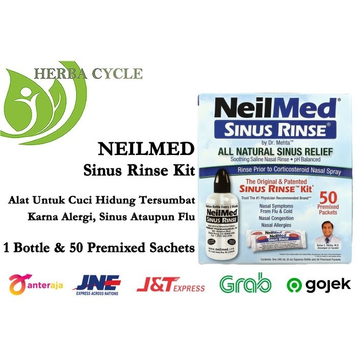Neilmed botol sinus rinse + 50 garam
