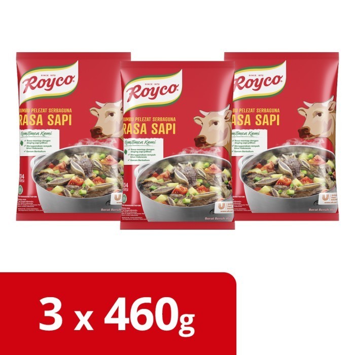 

Royco Bumbu Yedap Rasa Sapi 460Gr - 3 Pouch