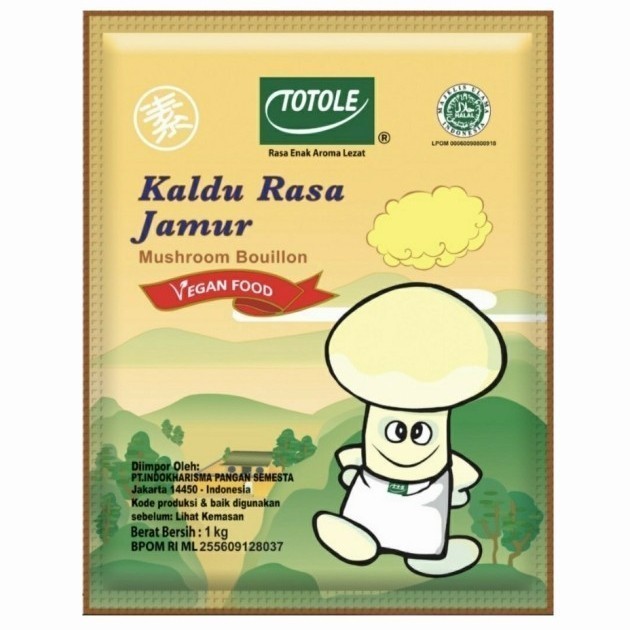 

Totole Kaldu Jamur Vegetarian HALAL 1000 gram 1 Kg Kaldu