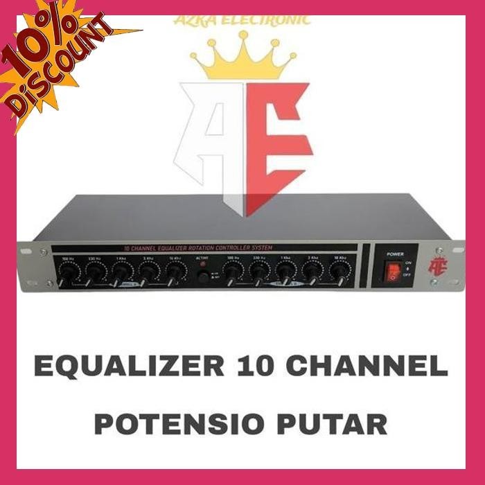[AZK] EQUALIZER STEREO 10 CHANNEL POTENSIO PUTAR
