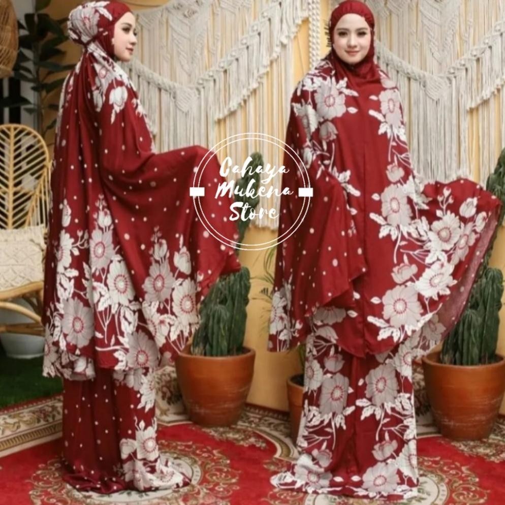 {MUKENA} MUKENA BALI BATIK MOTIF BUNGA // MUKENA BALI DEWASA TERLARIS