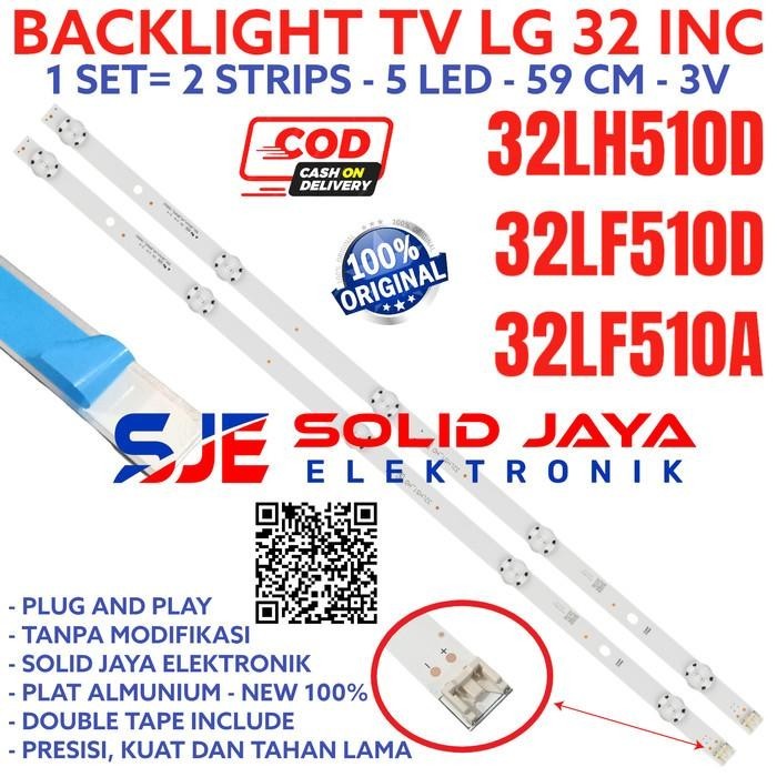 BACKLIGHT LED TV LG 32 INC 32LH510D 32LF510A 32LF510D BL 5 KANCING 3V