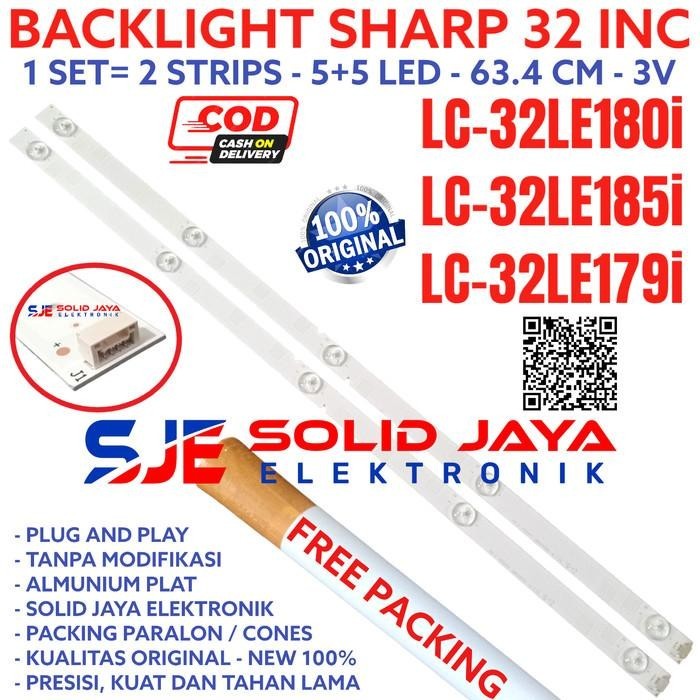 BACKLIGHT SHARP 32LE180 32 LE 180 32 INC INCH LAMPU BL LED TV SHARP