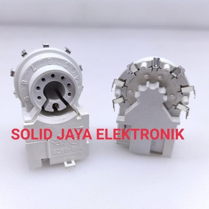 SOKET CRT TV TOSHIBA 7 PIN 7P GZS 8-6-4 TABUNG TV LEHER KECIL WCOM