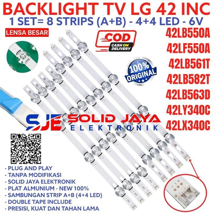 BACKLIGHT TV LED LG 42LF550 42LB550 42LF 42LB LAMPU 6V 6 VOLT BL 8K