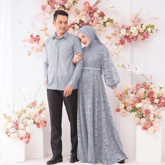 Gamis Couple Zulaik / Sarimbit Idul Fitri Keluarga /Gamis Couple Original