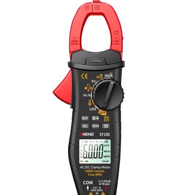 Tang Ampere Ac Dc Aneng St192 True Rms Clamp Meter Digital Ncv St-192 |Diskon Murah