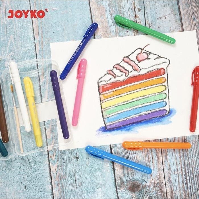 

Silky Crayon Krayon Halus Joyko Slc-A-24 Warna Colors