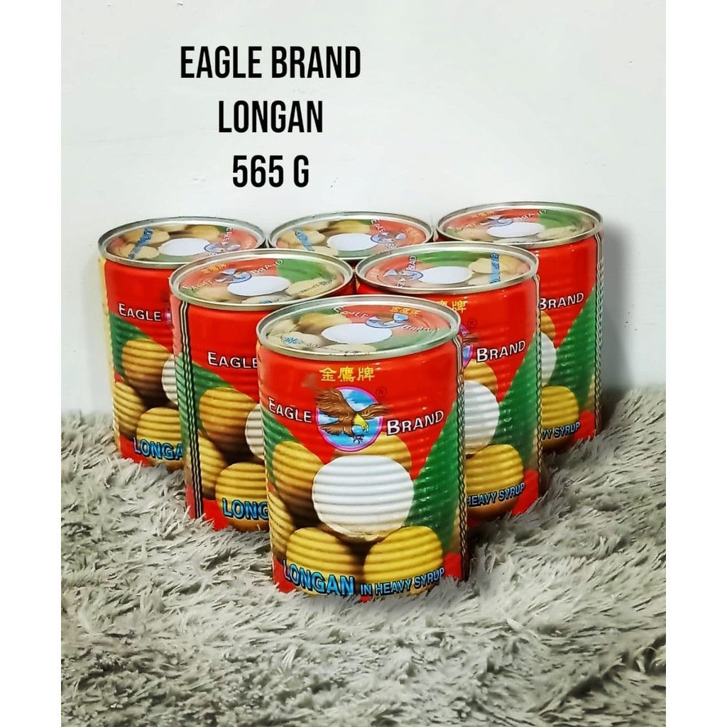 

Longan Syrup Eagle Brand , Makanan Kaleng bermerek Elang berisi Buah Longan