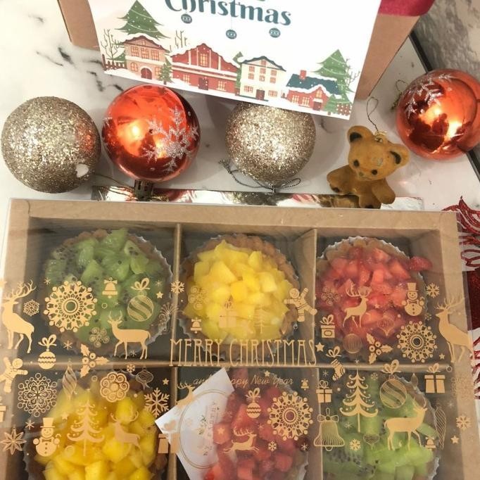 

Cheese pie mini hampers Natal Merry Christmas paket isi 6