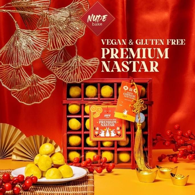 

NUDE Gluten Free & Vegan Nastar Premium Box of 25 pcs | Imlek Hampers