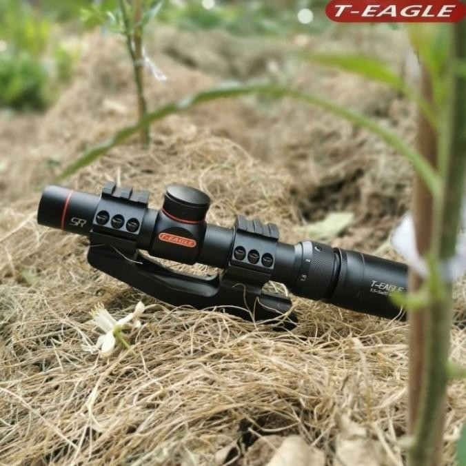 Teleskop Senapan Angin Buntung T-Eagle 1.5-X20 Scope Buntung