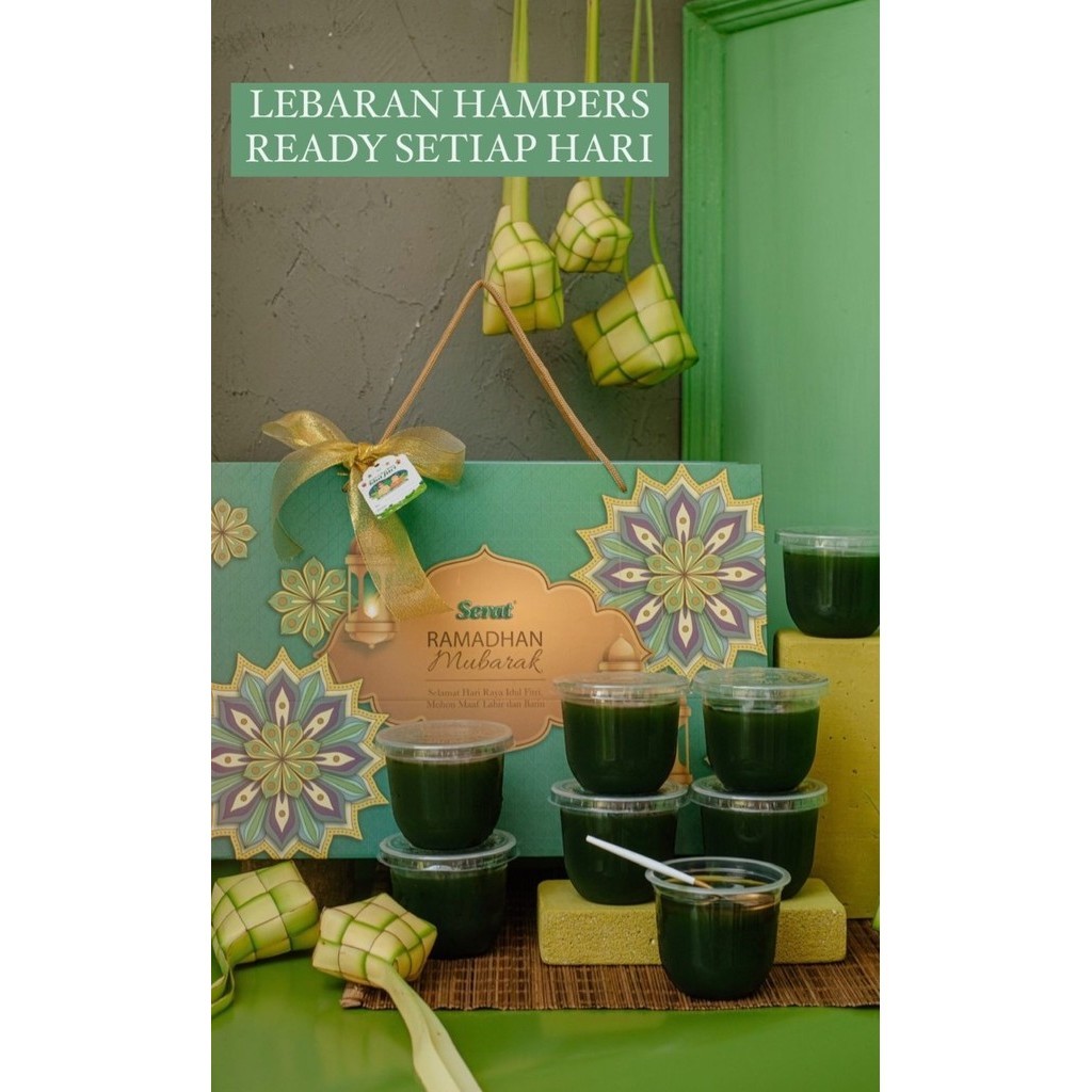 

Limited! Cincau Hijau Serat Lebaran Hampers Parcel Ramadhan - 1 DUS New