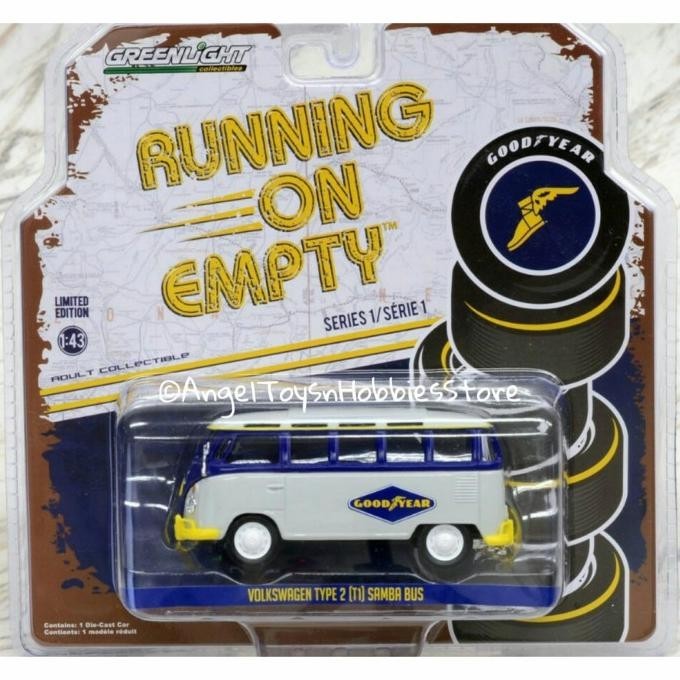 Miniatur Greenlight 43 Running On Empty VW/Volkswagen T1 Combi Bus