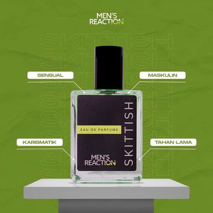 Parfum Pria Mens Reaction Skittish Minyak Wangi Parfume Premium Cowok