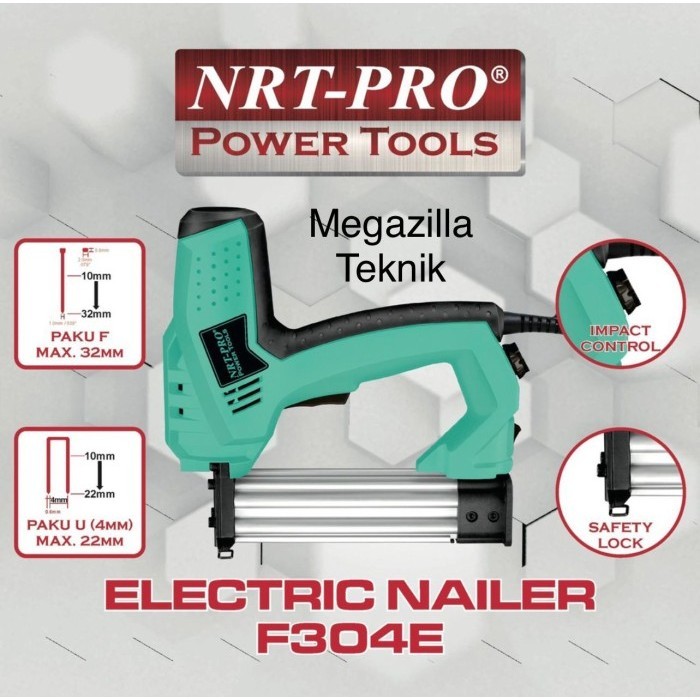 

TERBARU - NRT PRO F304E PAKU TEMBAK LISTRIK ELECTRIK NAILER F304E