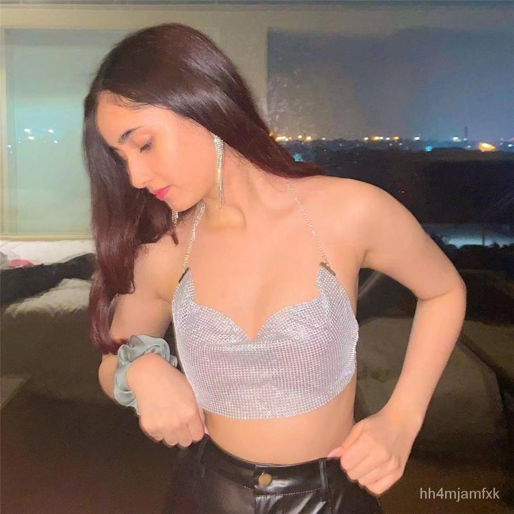 Women's Tube Top New Hot Girl Sexy Strap Short Slim Fit Slimming outside Wear Beauty Back Pure Desir