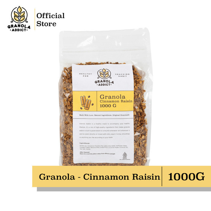 

Granola Addict - Cinnamon Raisin 1000G (1Kg)