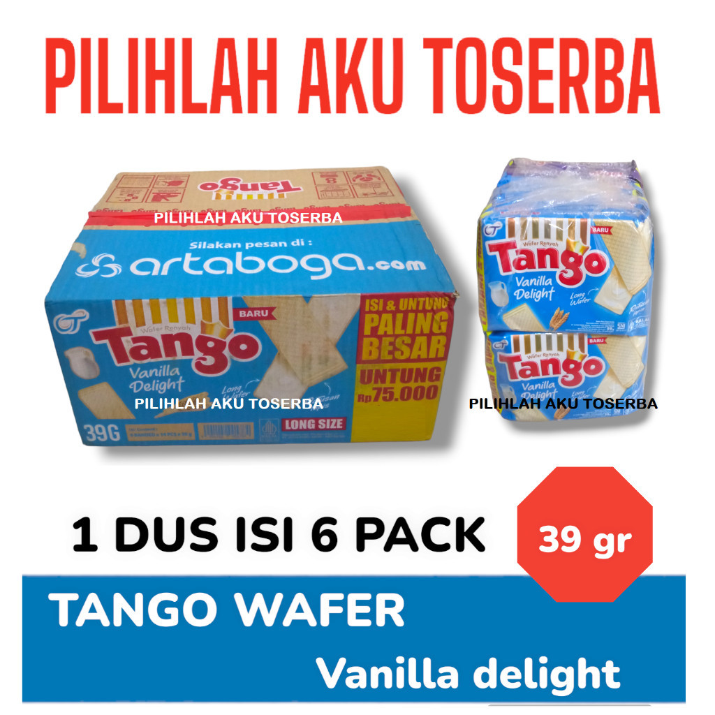 

Tango Wafer Vanilla 39 Gr - ( Harga 1 Karton Isi 6 Pa )