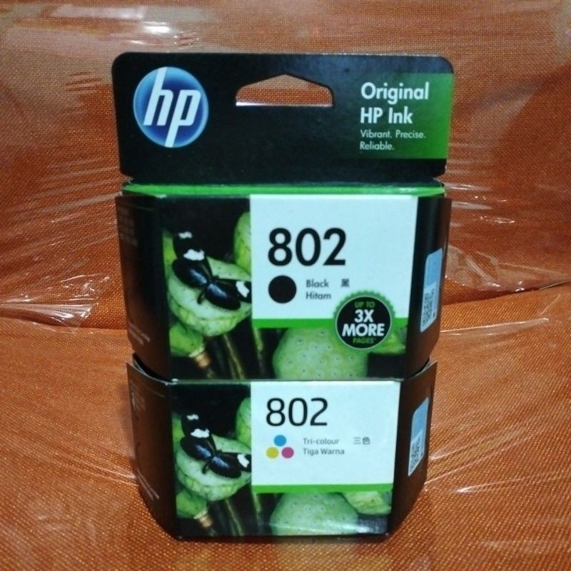 CARTRIDGE HP 802 BLACK & COLOR ORIGINAL