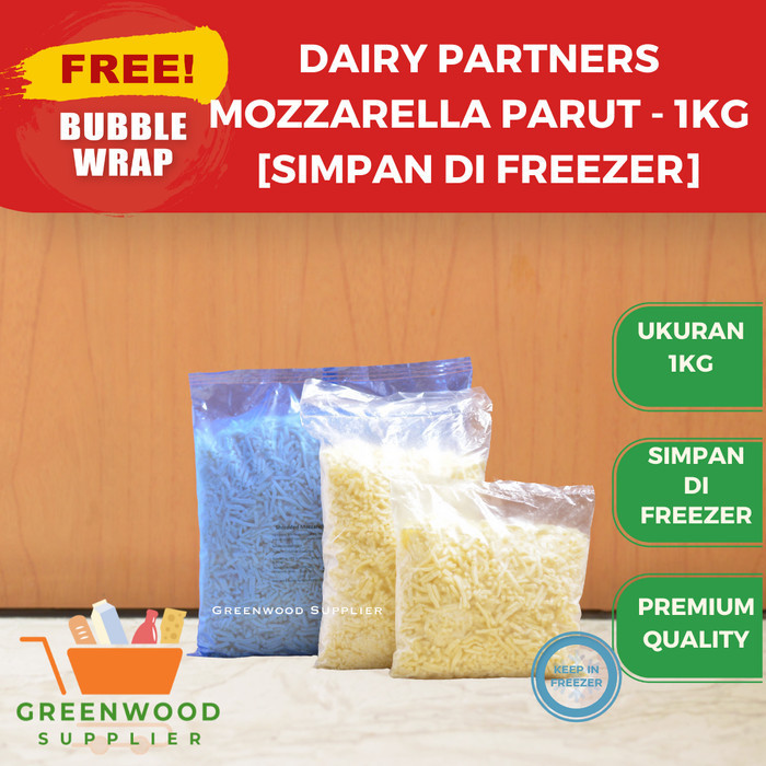 

Mozzarella Cheese Dairy Partners / Keju Parut 1Kg
