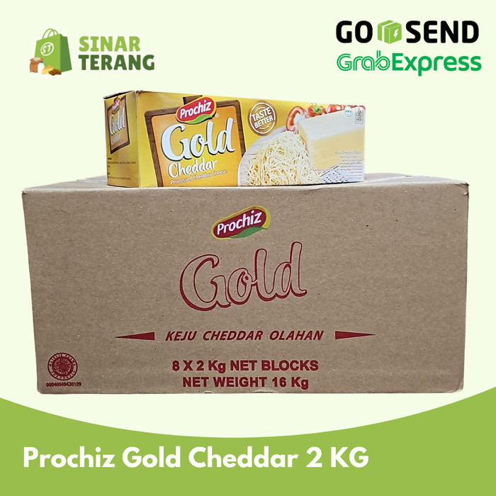 

Keju Cheddar Prochiz Gold 2 Kg Via Gojek Only Unlited Order