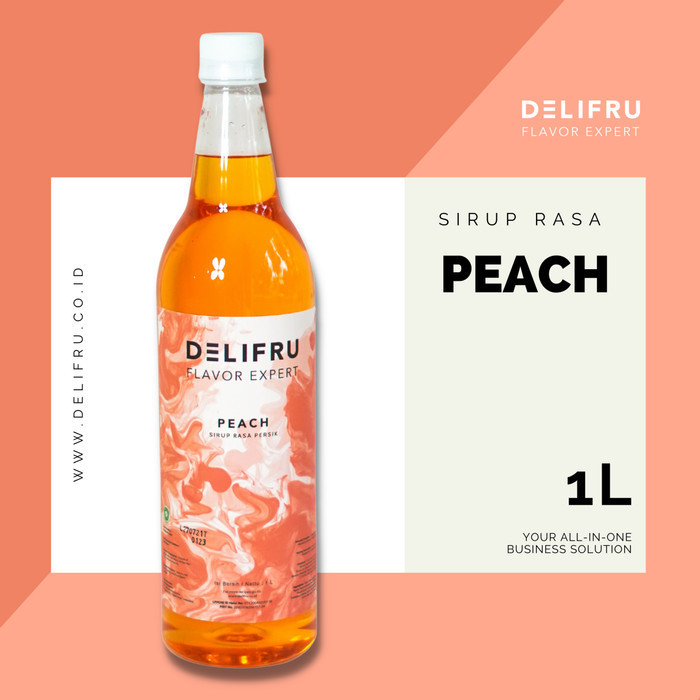 

Delifru Syrup Peach - Sirup Persik 1 Liter