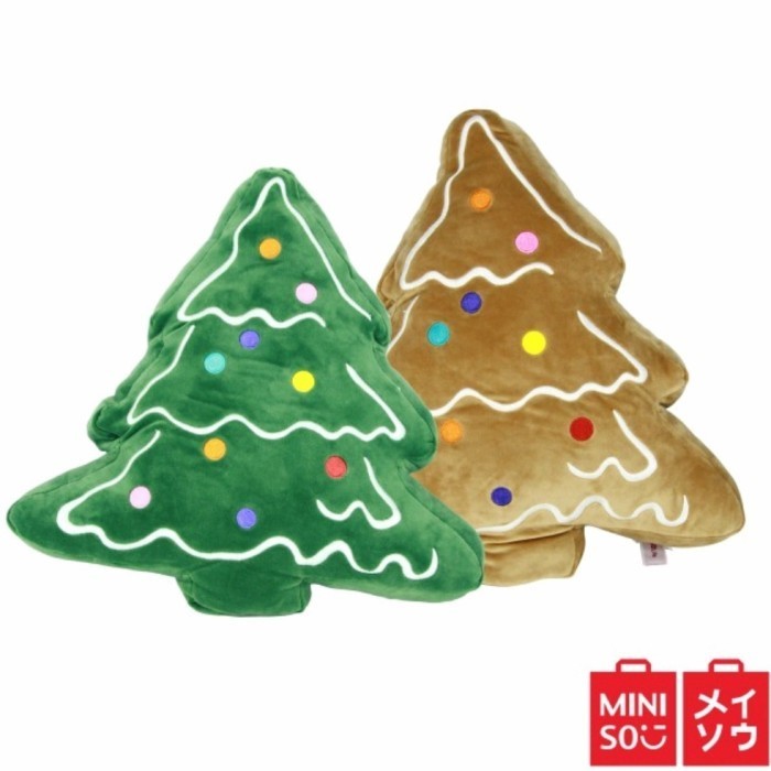 HARGA DISC - boneka pohon natal christmas tree hijau coklat miniso original newtag