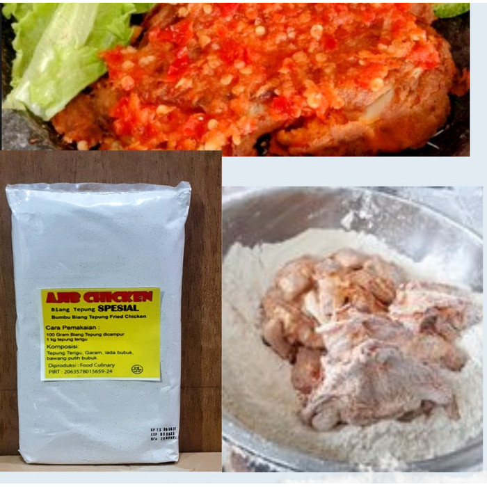 

Tepung Special Bumbu Ayam Fried Chien Tepung Crispy 1000 Gram