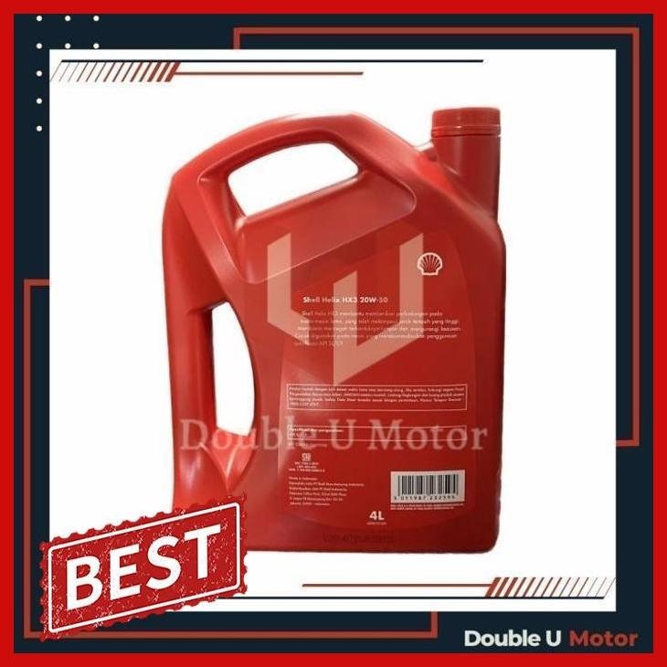 [DBTP] SHELL HELIX HX3 20W50 4LITER OLI MOBIL SHELL HX 3 20W 50 4 LITER 4LTR