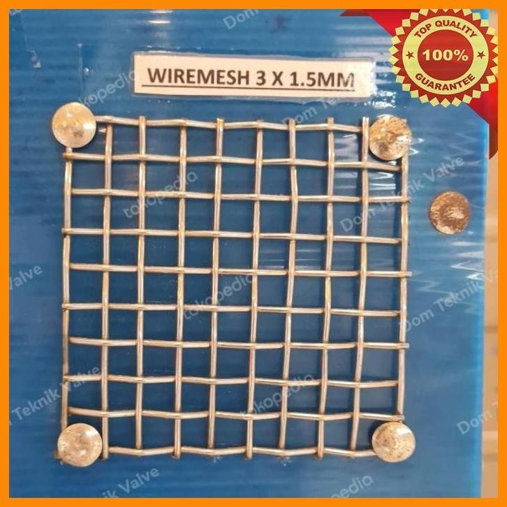 

(dtek) kawat wiremesh anyaman lurus 3mm x 1,5mm x 100cm / 1 meter stainless