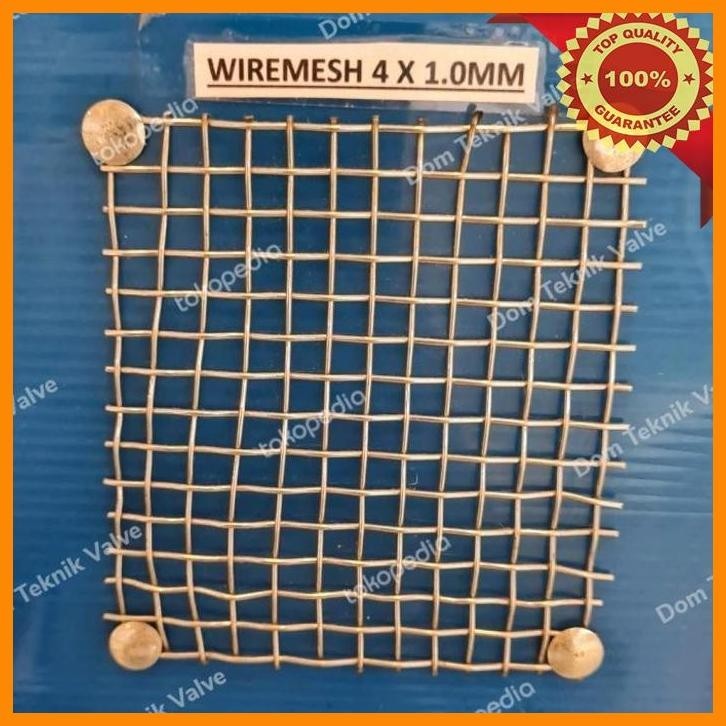 

(dtek) kawat wiremesh anyaman lurus 4mm x 1,0mm x 10 meter stainless
