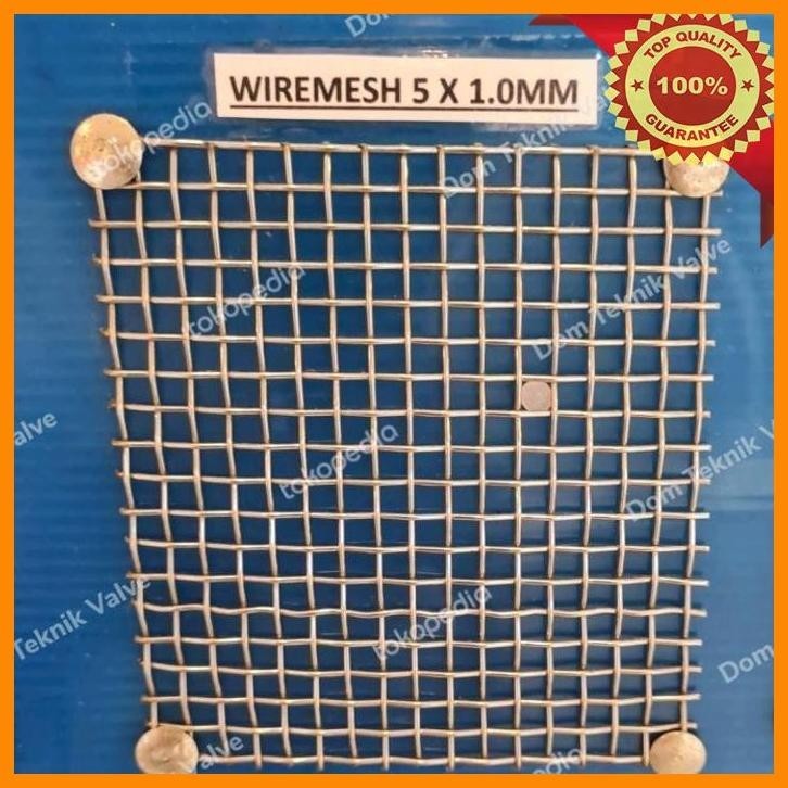 

(dtek) kawat wiremesh anyaman lurus 5mm x 1,0mm x 10 meter stainless