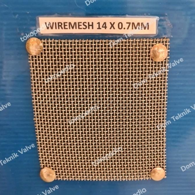 

(dtek) kawat wiremesh anyaman lurus 14mm x 0,7mm x 10 meter stainless