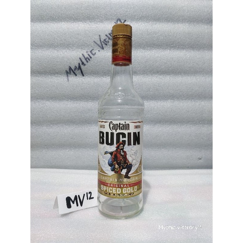 Botol bekas miras Captain Morgan 750 ml ( Beli 3 GRATIS 1 )