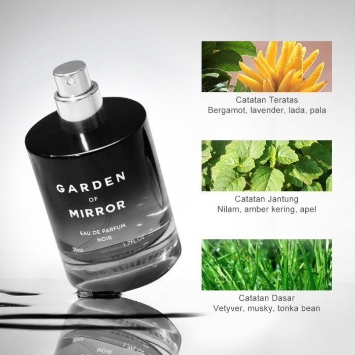 Miniso Garden Of Mirror Noir Men Perfume 50Ml - Parfum Pria Edp Noir
