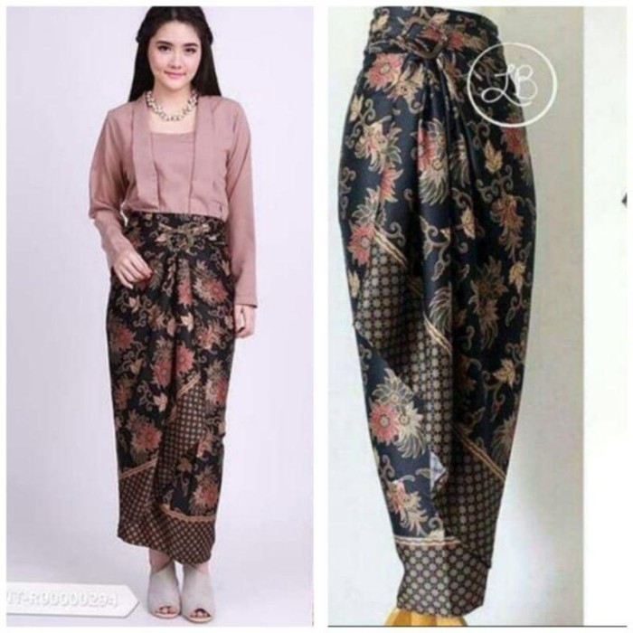 Rok Lilit Batik Bawahan Kebaya Rok Lilit Modern Jumbo