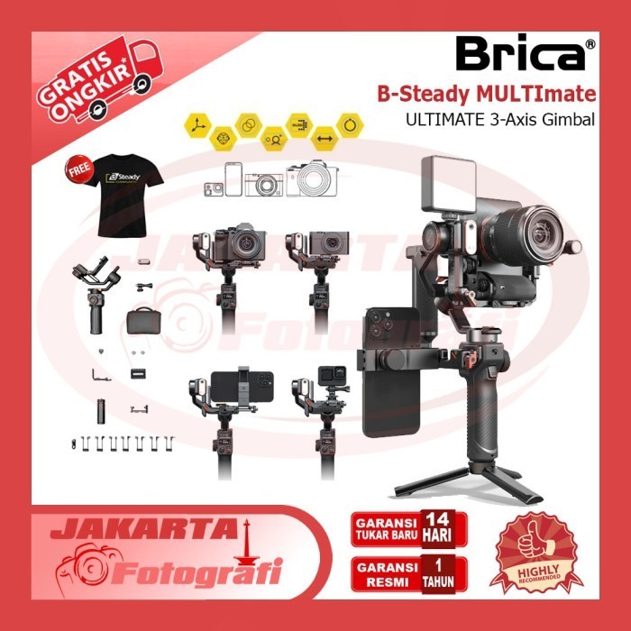 Brica B-Steady BSteady Multi 3Axis Gimbal Stabilizer Kamera