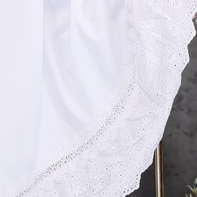 Polos Bordir Mukena Putih Putih Renda Mukena Mukena Aisyah Dewasa