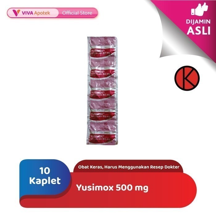 Yusimox 500 mg / Amoxicillin / Antibiotik (10 Kaplet)