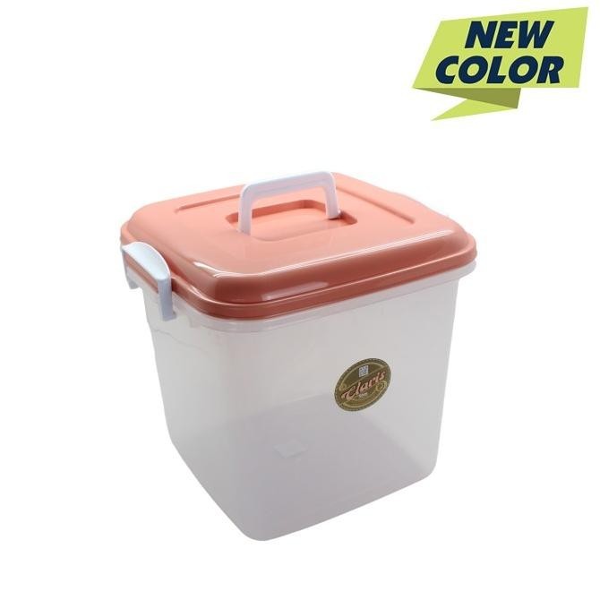 Claris Container Box Q-Bic/Kotak Penyimanan + Handle 43 Lt 1058  Baru