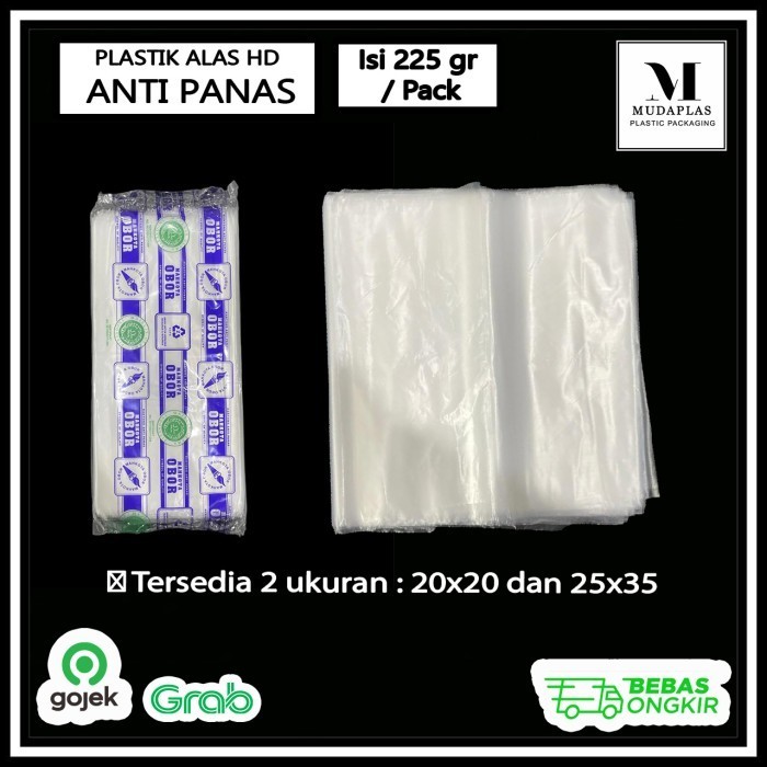 

best produk] Plastik Alas HDPE Sheet Anti Panas 20x20 25x35 isi 225 gram