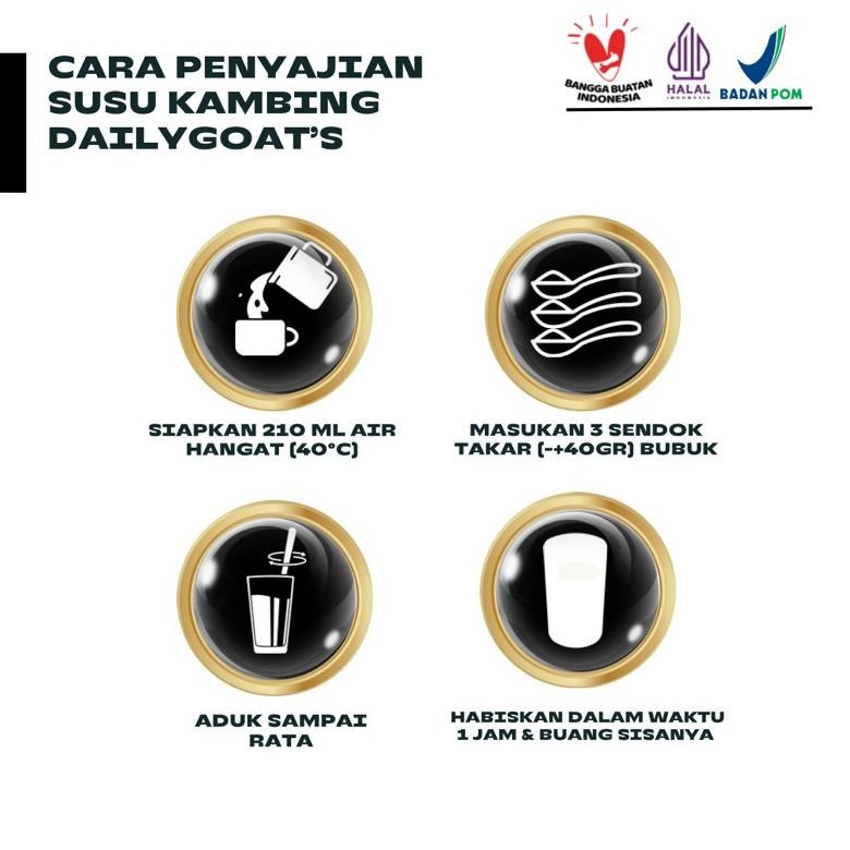 

(Cod) Dailygoats Susu Kambing Etawa Bubuk Grade 1 100Gram Rasa Original Platinum Goat Milk Powder Drink Pasteurisasi Cair Natural Sehat Asli Terjamin Asli