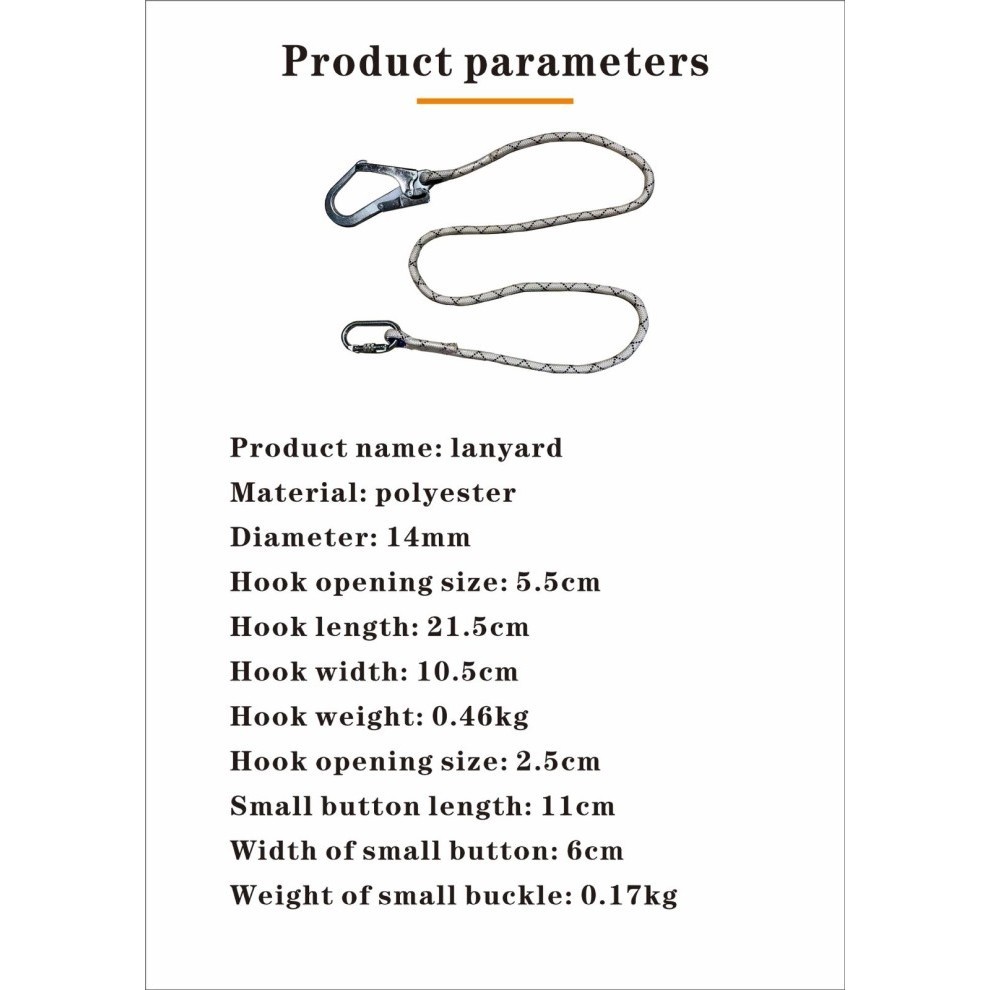 

Single Big Hook Lanyard Tali Body Harness