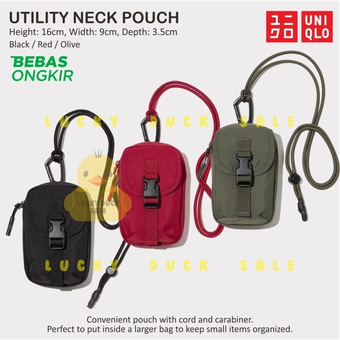 

Uniqlo Utility Neck Pouch Tas Leher Gantung Kecil Kantung Lanyard